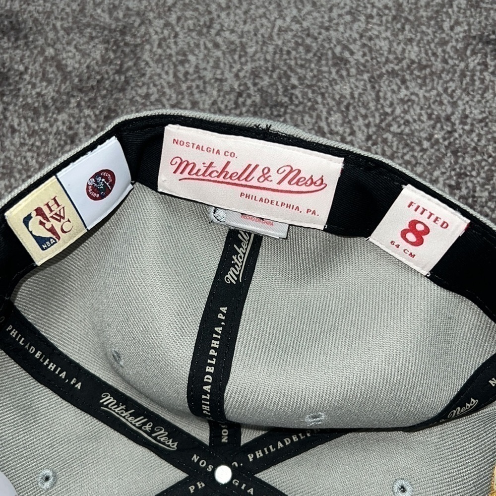Boston Celtics 1986 NBA Finals Champions Mitchell & Ness Dynasty Fitted Sz 8 - Picture 4 of 4